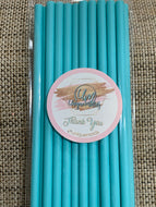 Blue paper straws